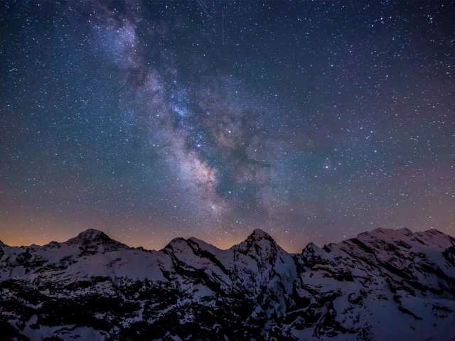 Nachts in der Jungfrau Region